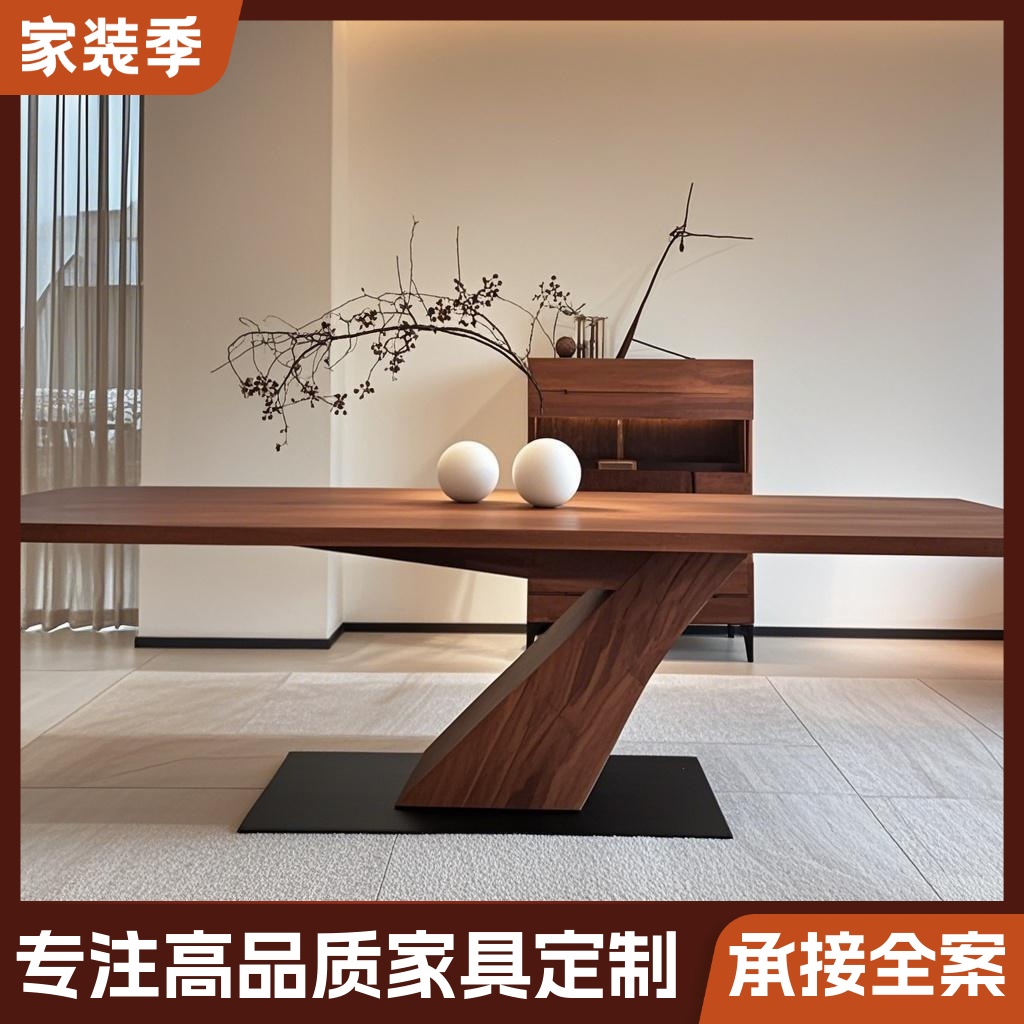 茶桌2025新款高端大板桌茶台茶桌现代简约实木茶桌办公室泡茶台