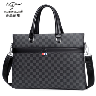 真皮手提包2025新款男包大容量商务通勤包公文包时尚单肩包斜挎包