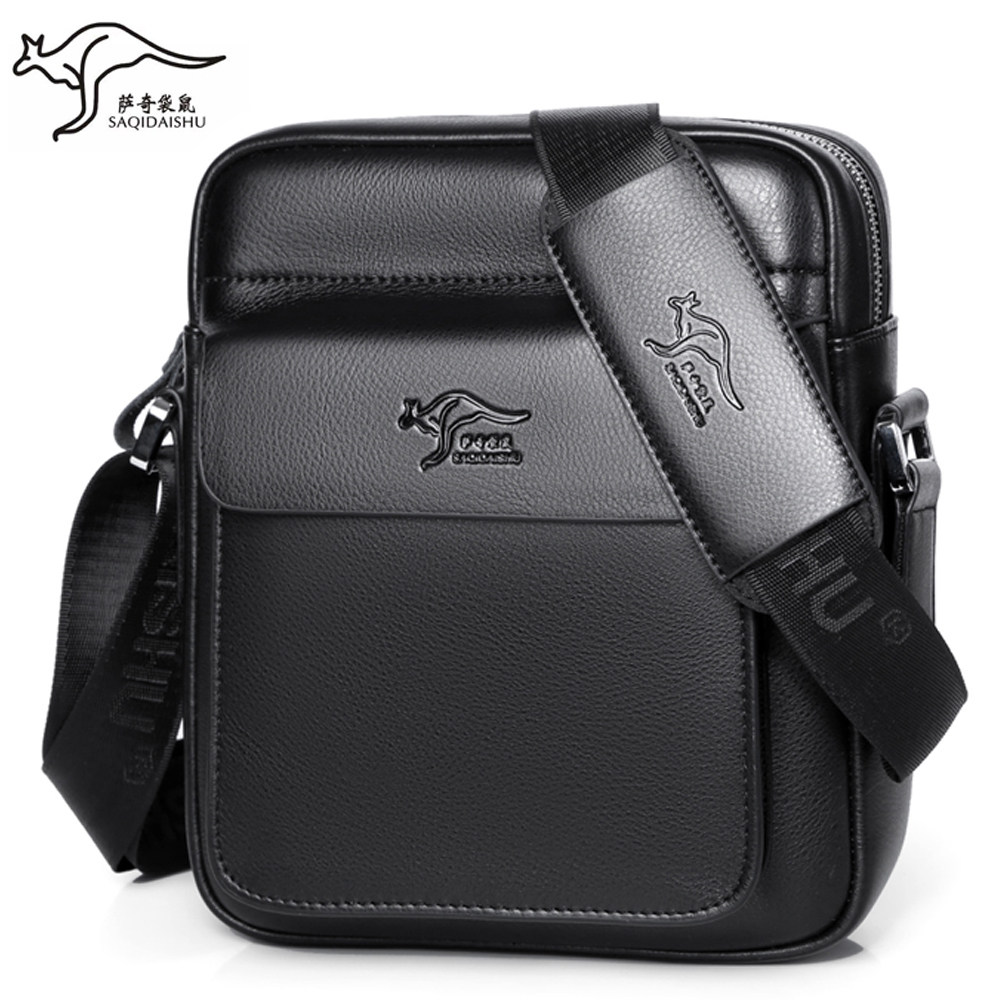 萨奇袋鼠男士斜挎包2026新款小单肩包通勤公文包高级感外出便携包