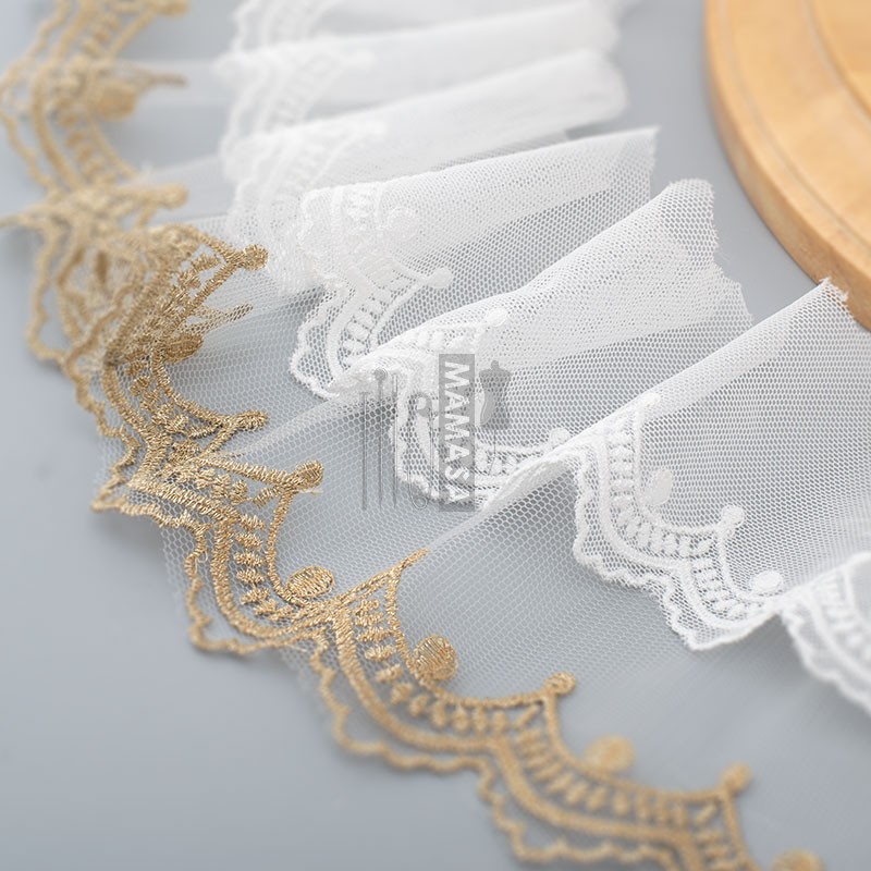 人造丝蕾丝花边DIY手工服装材料