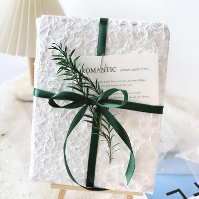 手工水岩纸石纹肌理纸艺术感礼物包装纸褶皱轻奢创意礼品包装纸