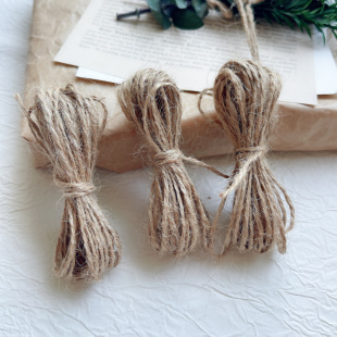 DIY手工本色麻绳复古装 捆绑编织麻绳 饰品吊牌照片墙麻绳材料包装