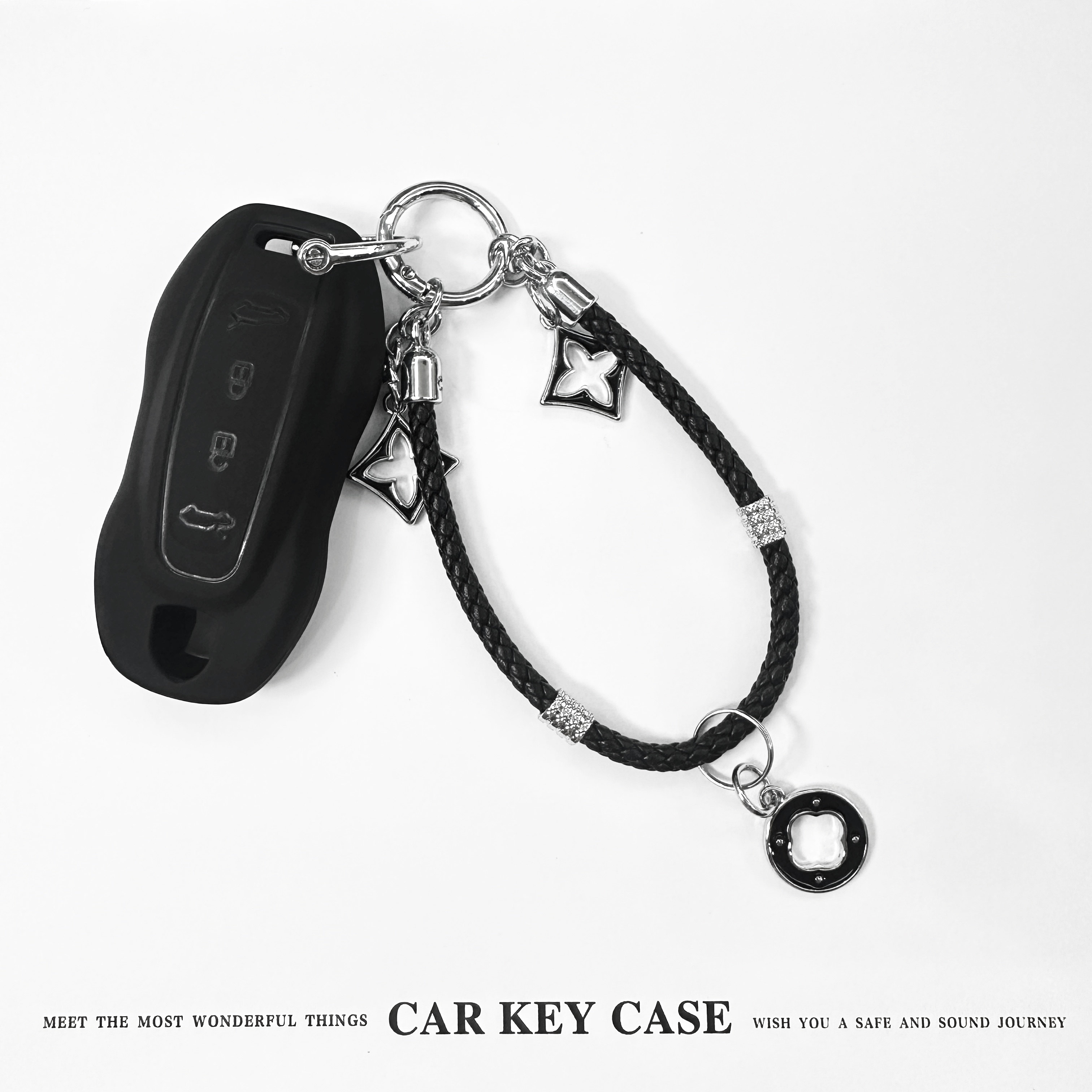 适用保时捷24款25款新能源MacanEV钥匙套MacanTurbo马卡包壳套合