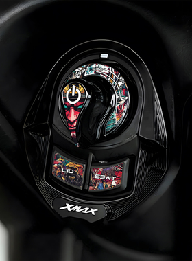 适用雅马哈XMAX300 NMAX155 摩托车电门锁贴纸点火器装饰立体贴花