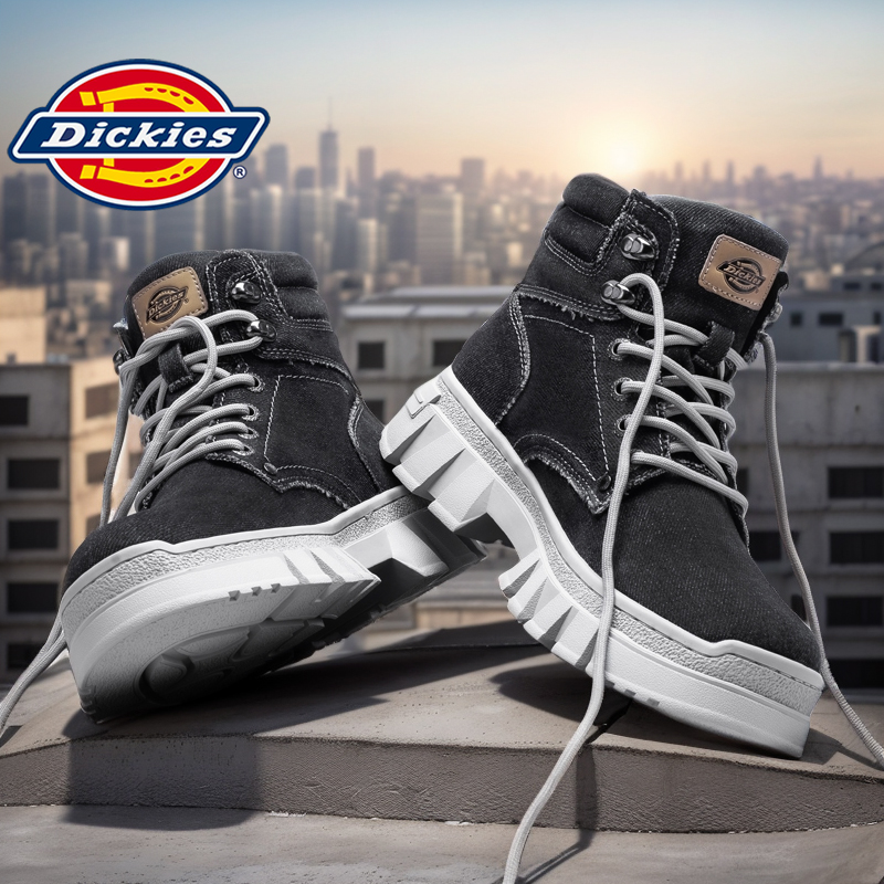 Dickies水洗牛仔布马丁靴情侣款
