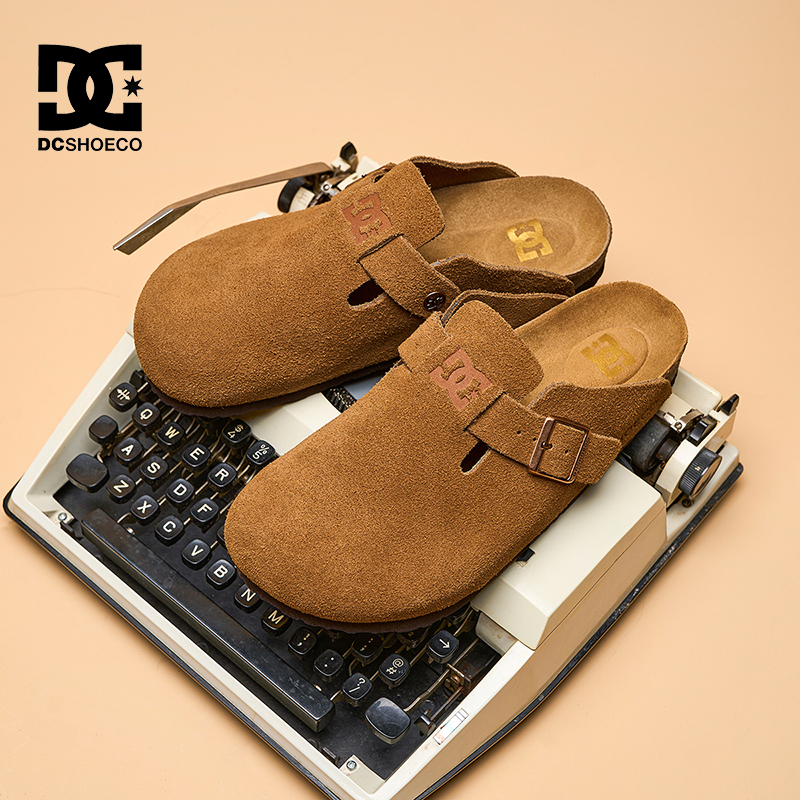 DC SHOES经典勃肯鞋女2025新款女鞋冬季厚底半拖一脚蹬增高鞋子女