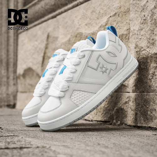 DC SHOESCOURT GRAFFIK+ Pro 冬季专业运动滑板鞋情侣小白鞋男女