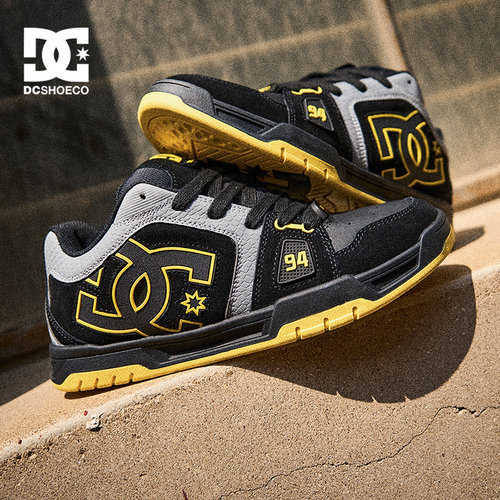 DC SHOES琥珀黑板鞋男款2025新款冬季男鞋休闲鞋运动鞋子面包鞋男