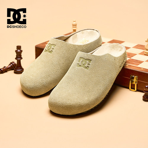 DC SHOES经典勃肯鞋女2025新款女鞋冬季厚底半拖一脚蹬增高鞋子女