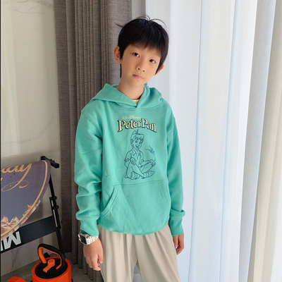 小飞侠服装男童加绒卫衣2023新款