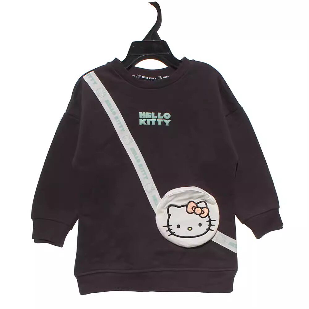 1-6岁primark外贸原单尾货薄绒女童中长款卫衣hello kitty卫衣
