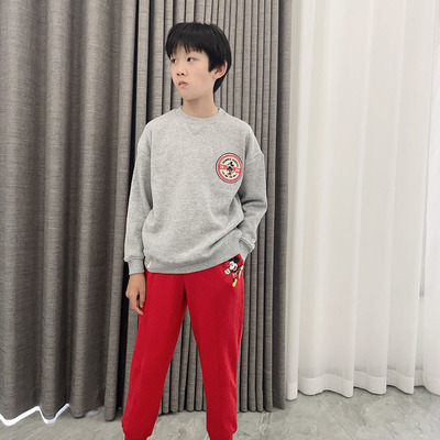 男童套装儿童加绒卫衣卫裤