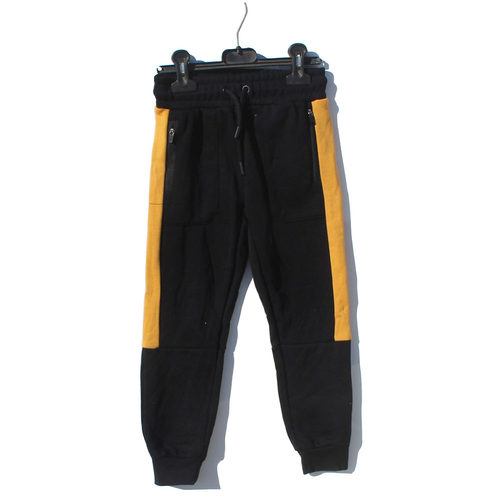 儿童绒裤男童黑色运动裤