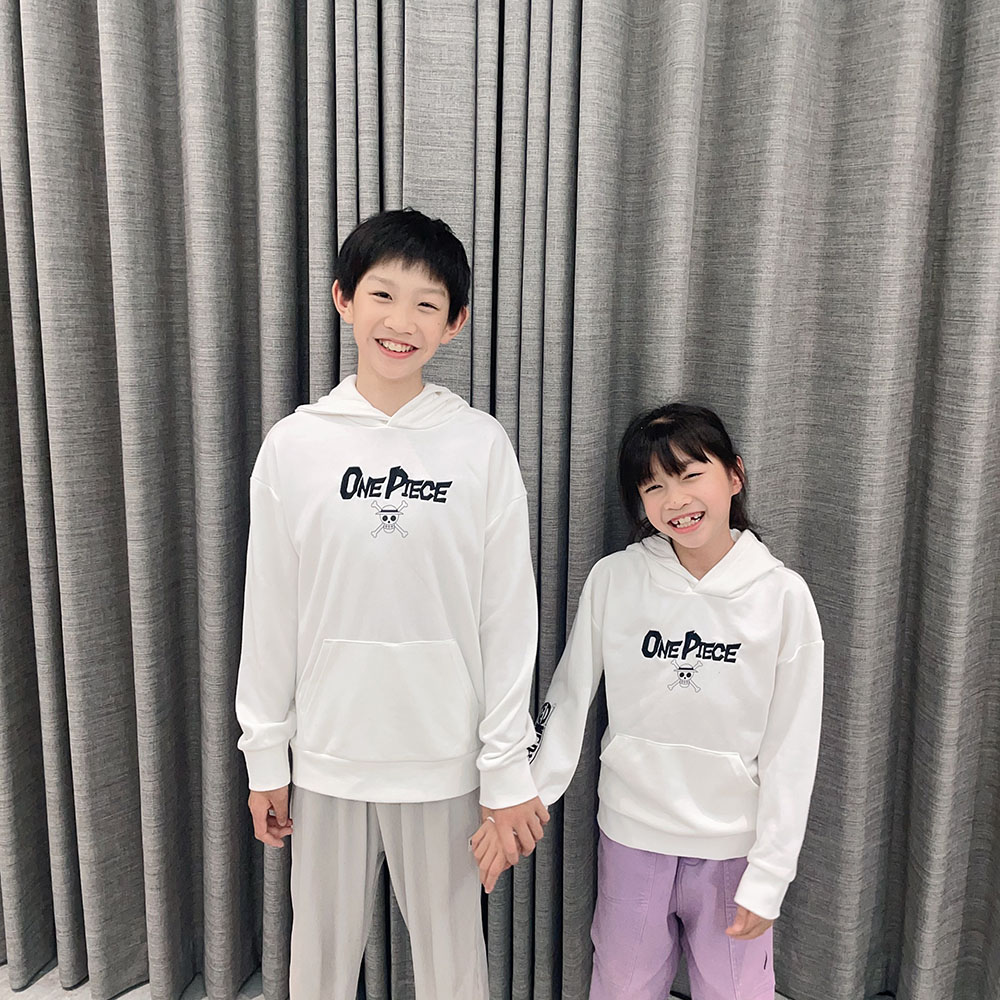 毛圈上衣男童卫衣白色连帽卫衣