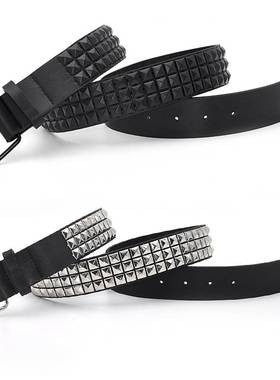 Pyramid Fashion Rivet Belt Men&Womens Studded Belt Punk Roc