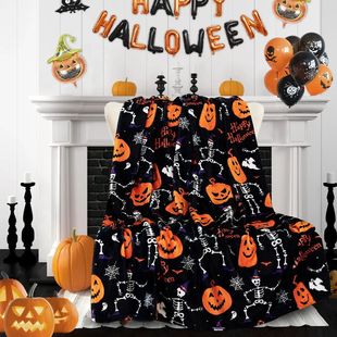 Halloween Throw Blanket for Couch Bed Halloween Fall Thanksg