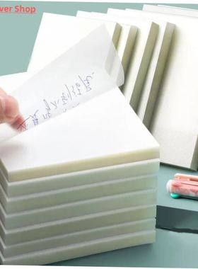 Transparent sticky notes with scrapes stickers sticky simple