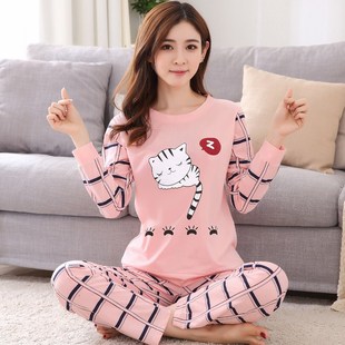 Women Pajamas Set Girl Sleepwear Pijama Long Women Pyjamas S