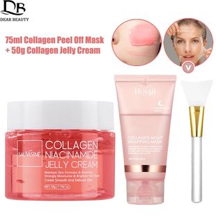 75ml Collagen Peel-off Face Mask Night Wrapping Mask + 50g C