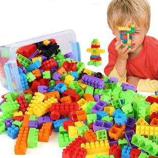 children's puzzle s plastic large particle building block