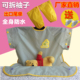 反穿衣防水婴儿口水巾围裙围兜宝宝饭兜春夏可拆卸袖 加长日本罩衣