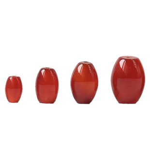 红玛瑙腰鼓腰珠桶珠隔珠散珠子手工diy饰品配件手串配珠菩提配饰