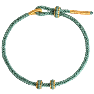 手工编织绳半成品可穿珠子黄金配件情侣手绳男女本命年红绳手链