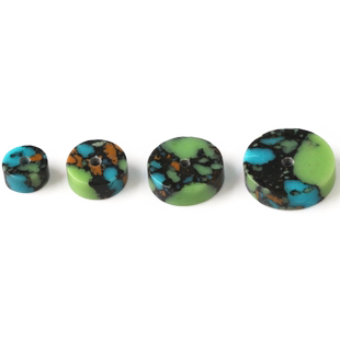 唐三彩隔片扣片仿绿松石手串配珠子饰品配件金刚星月菩提配饰