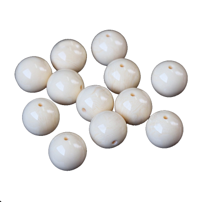 diy手串配珠仿象牙圆珠散珠子