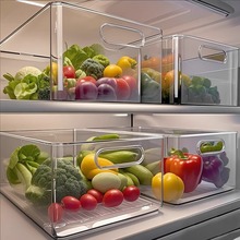 双开门冰箱冷藏专用收纳盒食物水果蔬菜分装保鲜盒食品级整理神器