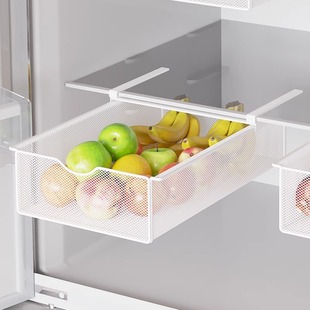 冰箱分隔板下挂冰柜内部分层置物架内部抽屉收纳神器省空间挂篮子