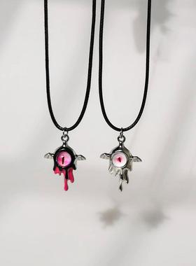 个性原创设计小怪兽熔岩翅膀项链