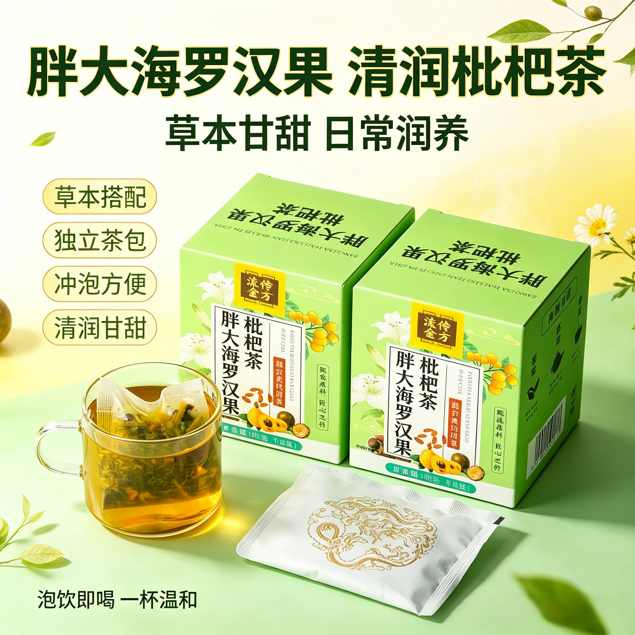 草本原料清甜喉咙秋冬冲泡茶包