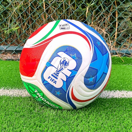 Cross-Border Football Champions League Event Leather Pu Bonded Adult Training Wear-Resistant European World Cup Wholesale