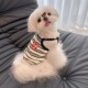 狗狗夏季 透气小型犬比熊泰迪马尔济斯 衣服条纹背心吊带防晒薄款
