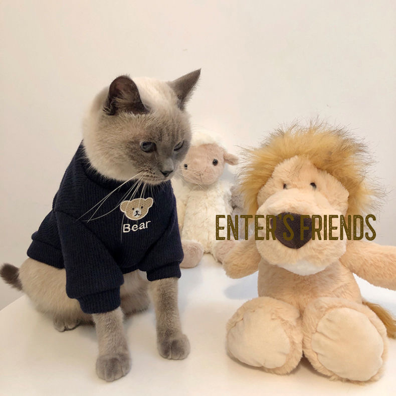 猫咪衣服英短秋冬季春秋款宠物狗狗幼猫小猫布偶猫衣服防掉毛加厚