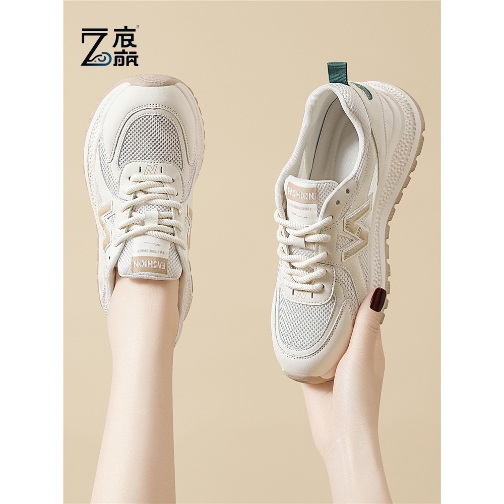 莆田纯原女鞋夏季网面透气运动鞋女2025新款34小码软底减震轻便阿
