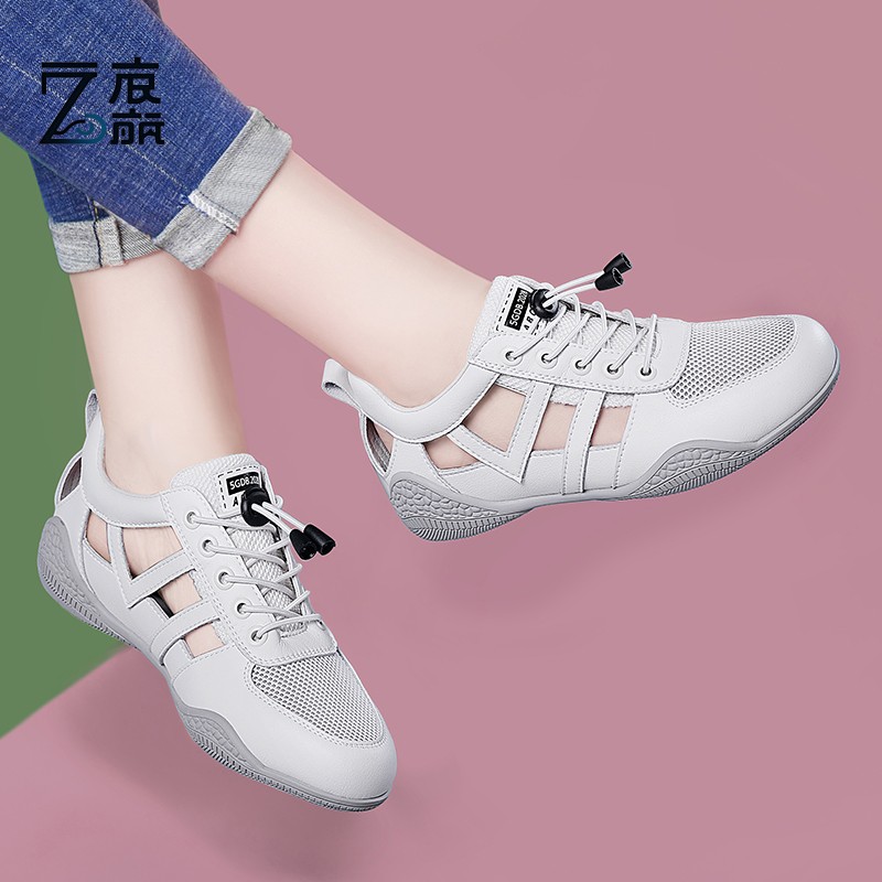 莆田纯原爆款网面透气轻便旅游跑步运动鞋女2025年夏季日常百搭妈