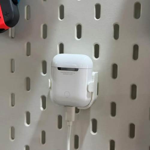 3D适用 宜家SKADIS斯考迪斯 金属圆孔洞洞板配件苹果AirPods2底座