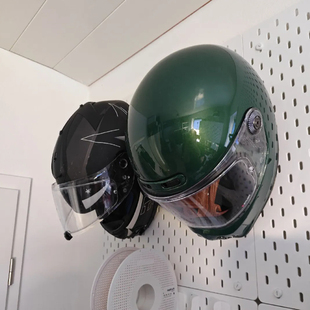 适用宜家SKADIS洞洞板配件 摩托车头盔支架收纳 可改金属方孔圆孔