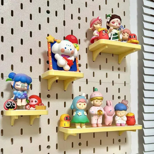 适用宜家SKADIS洞洞板配件80mm糖果色置物平台平板支架可改圆孔