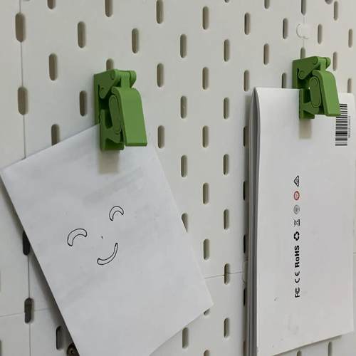 适用宜家SKADIS斯考迪斯方孔圆孔洞洞板配件快开便签明信片照片夹