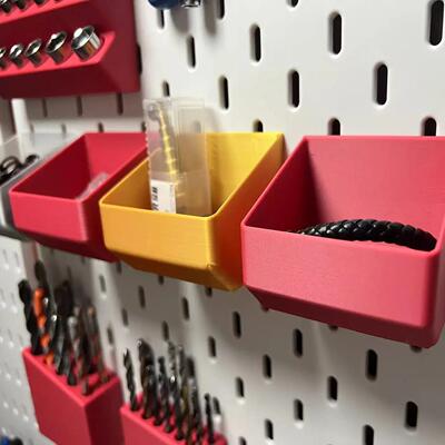 3D适用 宜家SKADIS斯考迪斯 金属圆孔洞洞板配件零件杂物盒收纳盒