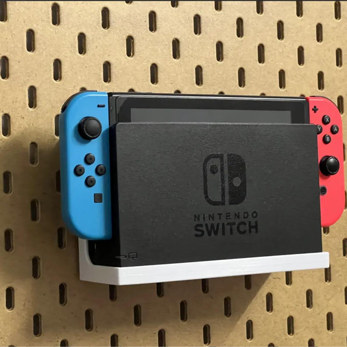 3D适用宜家SKADIS斯考迪斯 金属圆孔洞洞板配件 Switch底座支架