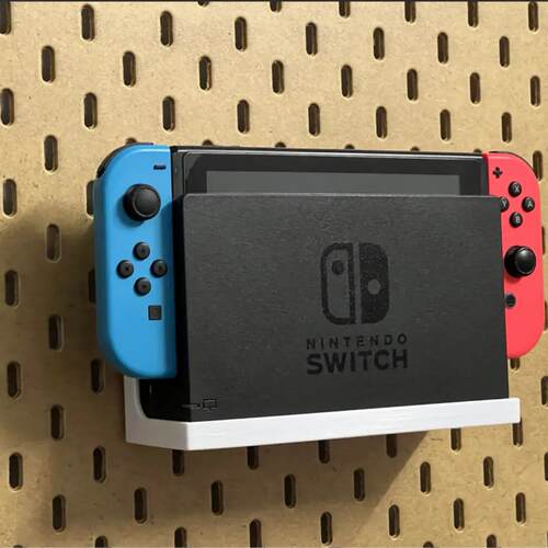 3D适用宜家SKADIS斯考迪斯 金属圆孔洞洞板配件 Switch底座支架