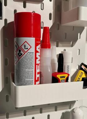 3D打印适用宜家SKADIS斯考迪斯金属圆孔洞洞板配件180x55mm置物架