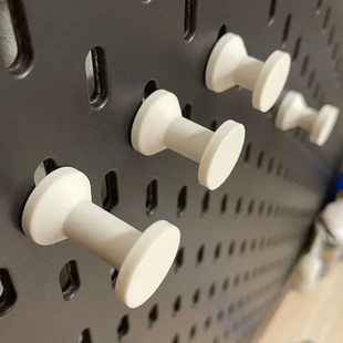 3种长度挂衣钩适用宜家SKADIS斯考迪斯洞洞板配件多色可选可定制