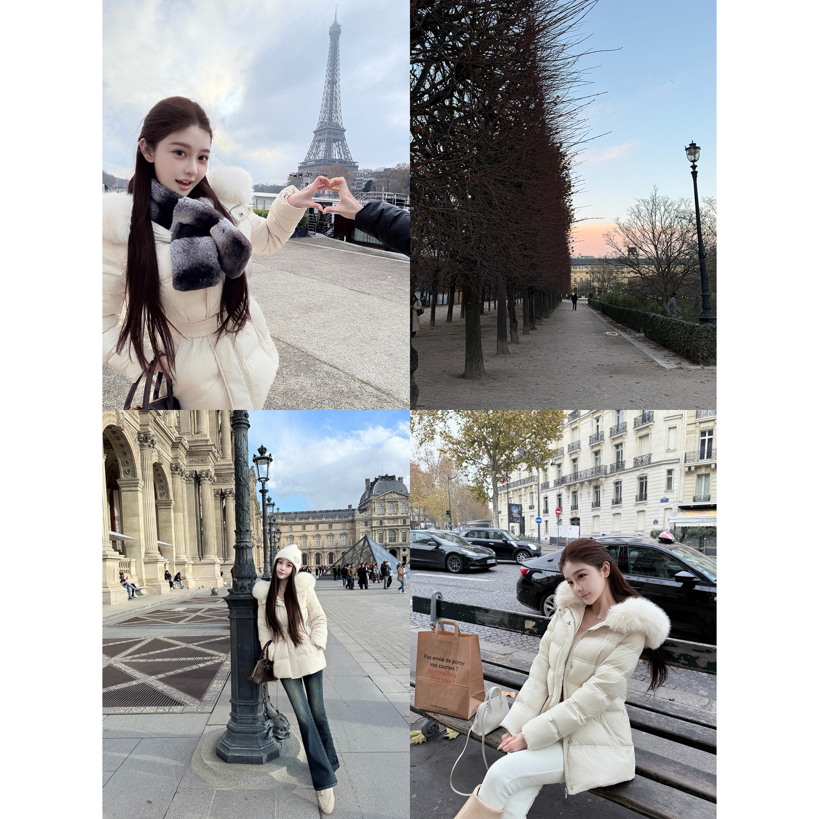 90白鸭绒连帽可拆卸毛领羽绒服