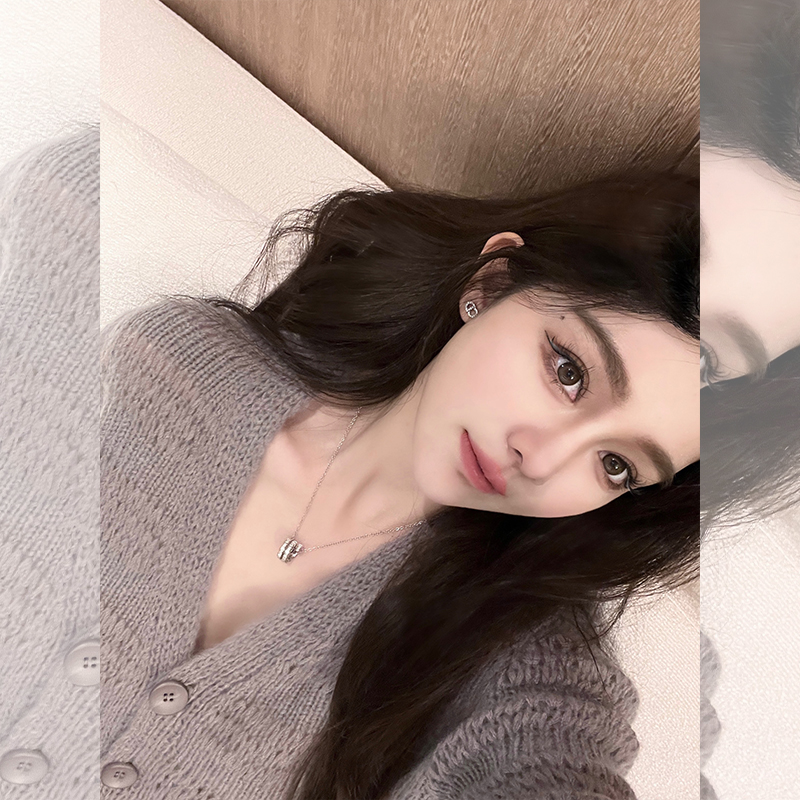 韩雨嘉羊毛马海毛开衫开衫