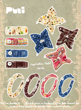 puui噗又原创设计灵感褶皱侧夹发饰2026新款发箍发圈发夹女款头饰